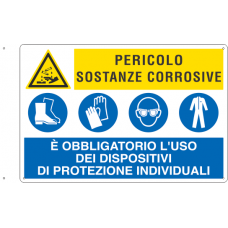 cartello sostanze corrosive cartello sostanze corrosive